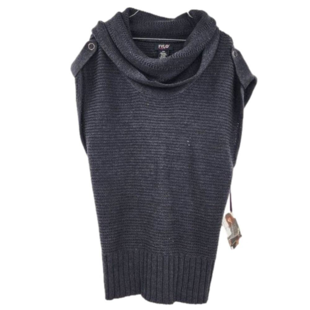 FYLO NYLON Sleeveless Sweater Top Womens Size Medium M